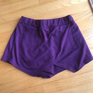 Boohoo purple shorts/skirt (skort)
